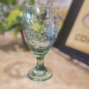 Libbey Orchard Fruit Aqua/Spanish Green Goblet